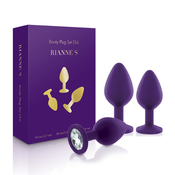 3-delni set analnih čepov Rianne S - Booty Plug Original, vijoličen