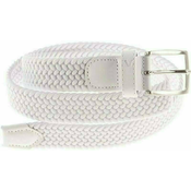 Alberto Belt Basic Braided Mens White 110