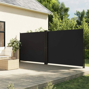 Bocna tenda na uvlacenje crna 160 x 1000 cm