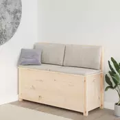 Klupa 110 x 41 x 76,5 cm od masivne borovine