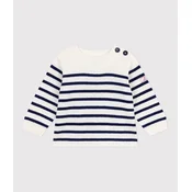 PETIT BATEAU Pulover ecru/marine