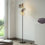 Paul Neuhaus talna svetilka Popsicle, steklo, višina 155 cm, G9 - Dnevna soba/jedilnica - Sodobni - črna, jantarna, dimno siva - Kovina