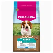 Hrana EUKANUBA Grain Free Adult Small & Medium bogata morskom ribom 3kg