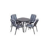 Bastenski Set Veneto Sto+4 Stolice sa Jastucima 037984