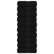 Vidaxl Brisače za goste FROGN 10 kosov črne 30x50 cm 360 g/m2