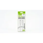 Bavin kabl 30W Type C na Type Lightning 1m bela - CB412 ( 90143 )