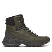 Gležnjarji Calvin Klein Hike Runner Mid Laceup Lth HM0HM02323 Zelena