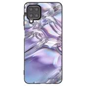 Silikonski črni ovitek za Samsung Galaxy A12 A125F - Iridescent bubbles