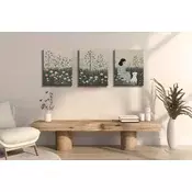 Wallity Dekorativne slike na platnu, 30x40cm, 3 komada, Šarene