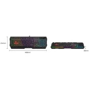 A4-B135N A4Tech Bloody Gejmerska svetleca tastatura(NEON LED), black, USB, US layout