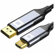 CO2 Co2 Kabel Usb-C Adapter Za Prikazovalnik Priključek Hub Usb Tip C Dp 8K 60Hz 2M