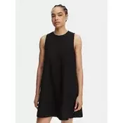 Tommy Jeans Poletna obleka DW0DW22343 Črna A-Line Fit