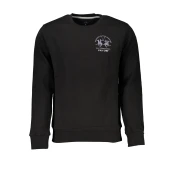 LA MARTINA BLACK MEN'S ZIPLESS SWEATSHIRT
