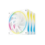 Ventilator za ohišje DeepCool FL12 SE 3-IN-1 WH ARGB PWM 120mm, 3 Pack, bel - R-FL12SE-WHAPN3-G