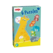 Haba Puzzle za najmlajše Živalska družina 6 kosov