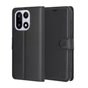 Etui Techsuit Leather Folio za OnePlus 15 - črn