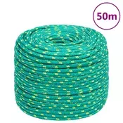Vidaxl vidaXL Jadralna vrv, zelena, 6 mm, 50 m, polipropilen