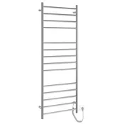 REDONDO električni radiator za brisače, okrogel, 600x1500 mm, 130 W, polirano nerjavno jeklo - Chrome - 600x1500x102 mm - Sapho - REDONDO - 24 - Iz nerjavečega jekla - Oblika H - Oblika H - 600 - 1500 - 102 - 130 - 14