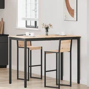 vidaXL Barska miza Naravna 110 x 55 x 105 cm Masivno borovo les