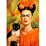 Enjoy - Puzzle Frida Kahlo and Her Cat - 1 000 dijelova