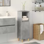 Vidaxl vidaXL Kopalniška omarica betonsko siva 30x30x100 cm