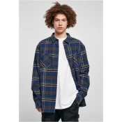 Checkered mountain shirt navy blue/bottle green
