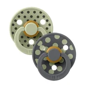 Bibs Duda Colour (okrugle) Studio 2 Pack - Polka Sage/Iron - vel. 1