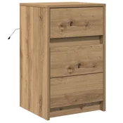 Nocni ormar Umjetnicki hrast 38 x 34 x 61 cm Konstruirano drvo
