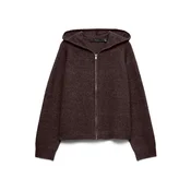 VERO MODA Pletena jopa VMBESTI čokolada
