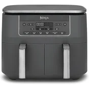 Ninja Ninja Dual Zone Digitalna Friteza na Vrući Zrak, 7,6L, 6-u-1, Metalik Siva