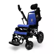 COMFY Električni invalidski voziček ComfyGO Majestic IQ 9000 - Avtomatsko zložljiv Barva Črna Blazina in naslonjalo Modra Širina sedežne površine 51, (5000178024)