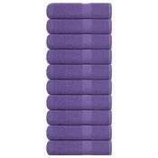 Vidaxl Brisače za tuširanje FROGN 10 kosov vijolične 70x140 cm 360 g/m2