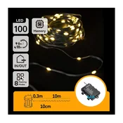 Aigostar -LED spoljni božicni lanac 100xLED/8 funkcija 3xAA 10,3m IP44 topla bela