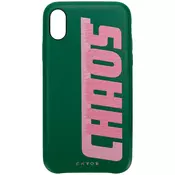 Chaos - graphic print iPhone X case - women - Green