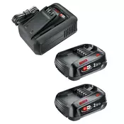 Gardena Startset 2x baterija & polnilnik P4A QC AL18V-44+2x2.5Ah, 14914-20