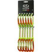 Climbing Technology Nimble Fixbar Set DY Pack of 6 Quickdraws Green/Orange 12 cm