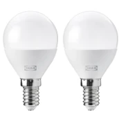 SOLHETTA LED sijalica E14 806 lumena, podesivog intenziteta/kugla opal bela, 45 mm