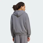 Mikina adidas Soft Lux Full-Zip Hoodie Grey Five XL
