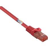 Renkforce Renkforce RF-5047416 RJ45 omrežni kabel\, Patch kabel CAT 6 U/UTP 0.50 m rdeča z zaščitnim zapornim zatičem\, ognjevaren 1 kos, (20418146)