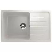 Granitna pravougaona sudopera sa sifonom Ulgran U400-341 ultra bela