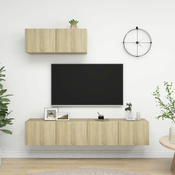 TV ormarici 3 kom boja hrasta sonome konstruirano drvo