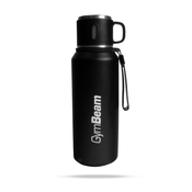 GymBeam Vakuumska flaška Steel Black 1000 ml - BeastPink