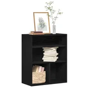 shumee vidaXL Knjižna omara, črna, 66 x 31 x 80 cm, material na osnovi lesa