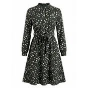 Cupshe Obleka Floral temno zelena
