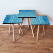 HANAH HOME Set 3 stocica 3Shp129 Blue