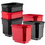 KADAX Skladiščni organizator za delavnico, 6 plastičnih posod