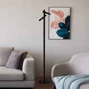 Searchlight LED-akumulatorska stoječa svetilka 10460BK, črna, višina 127 cm, CCT 2-flg. - Dnevna soba/jedilnica - Sodobni - črna mat - Kovina