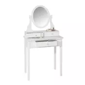 Ambia Home kozmetična miza les, leseni material, steklo