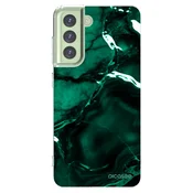 Silikonski prozorni ovitek za Samsung Galaxy S21 FE 5G - Dark emerald