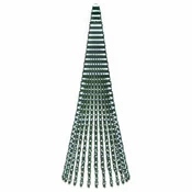 Vidaxl LED božično drevesce EKENAS 370 cm 1008 LED Hladno bela Jeklo